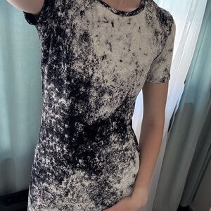 Zara Black and White Maxi Dress